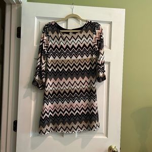 Lily Rose Chevron Stripe Dress